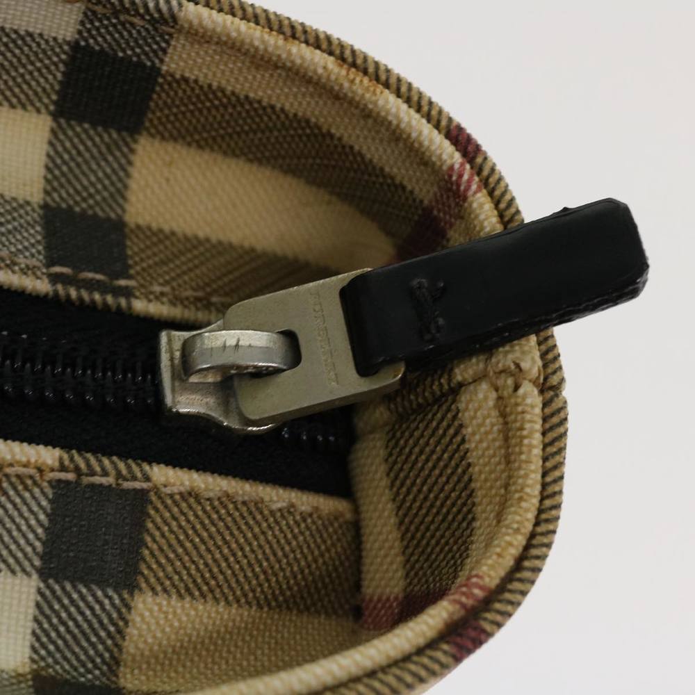 BURBERRY Nova Check Hand Bag PVC Leather Beige Auth yk6252 - Picture 10 of 10